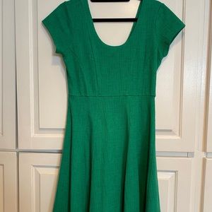 Anthropologie Short Sleeve Green Dress